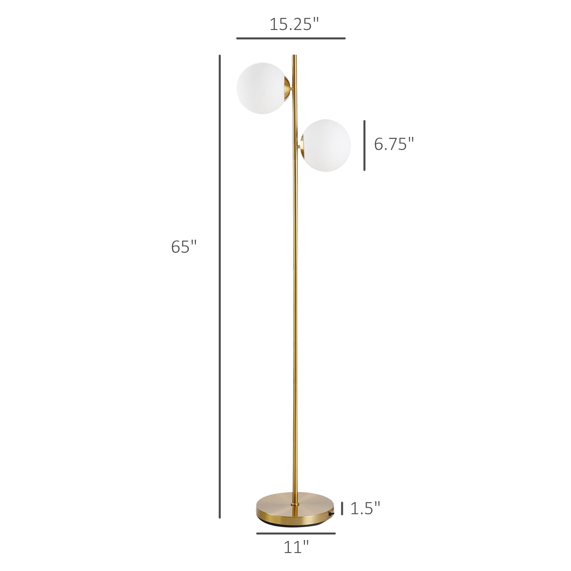 Celine Glass Floor Lamp