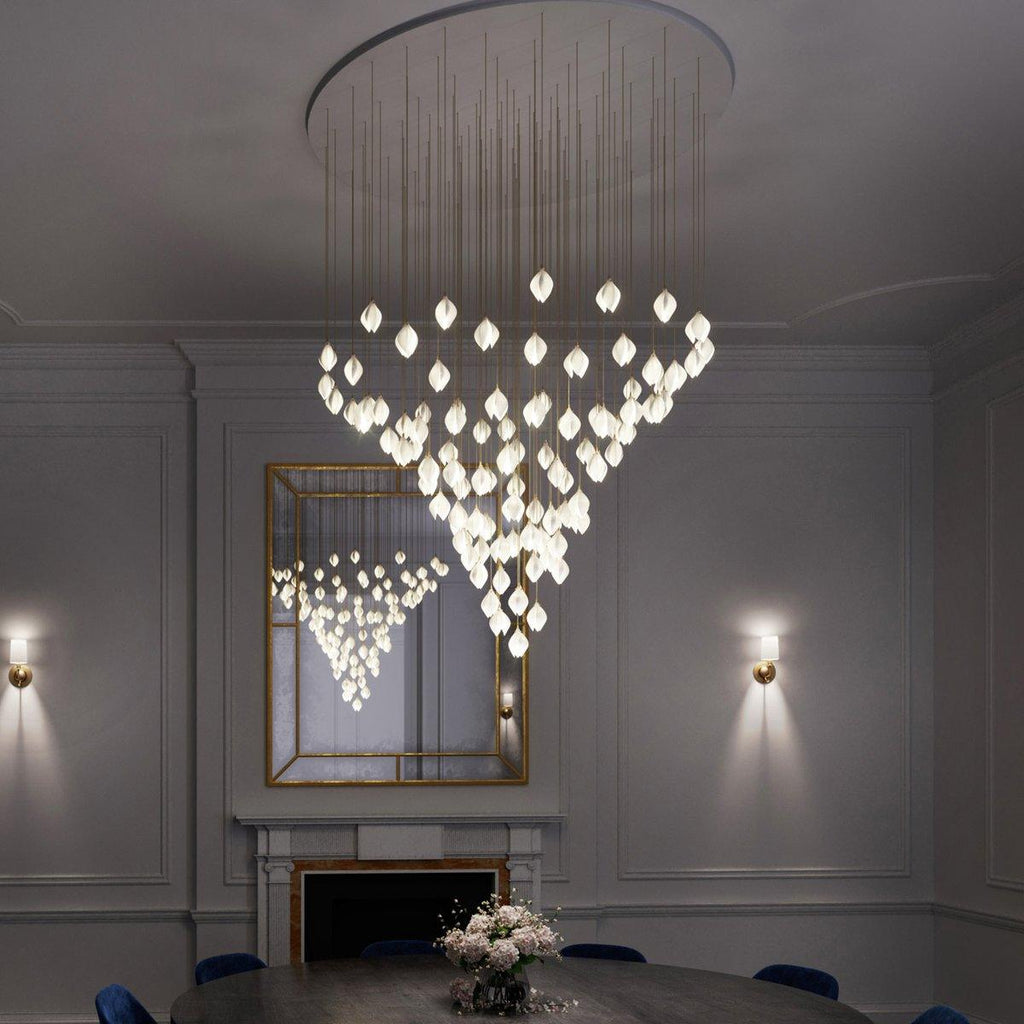 Ceramic Flower Pendant Light