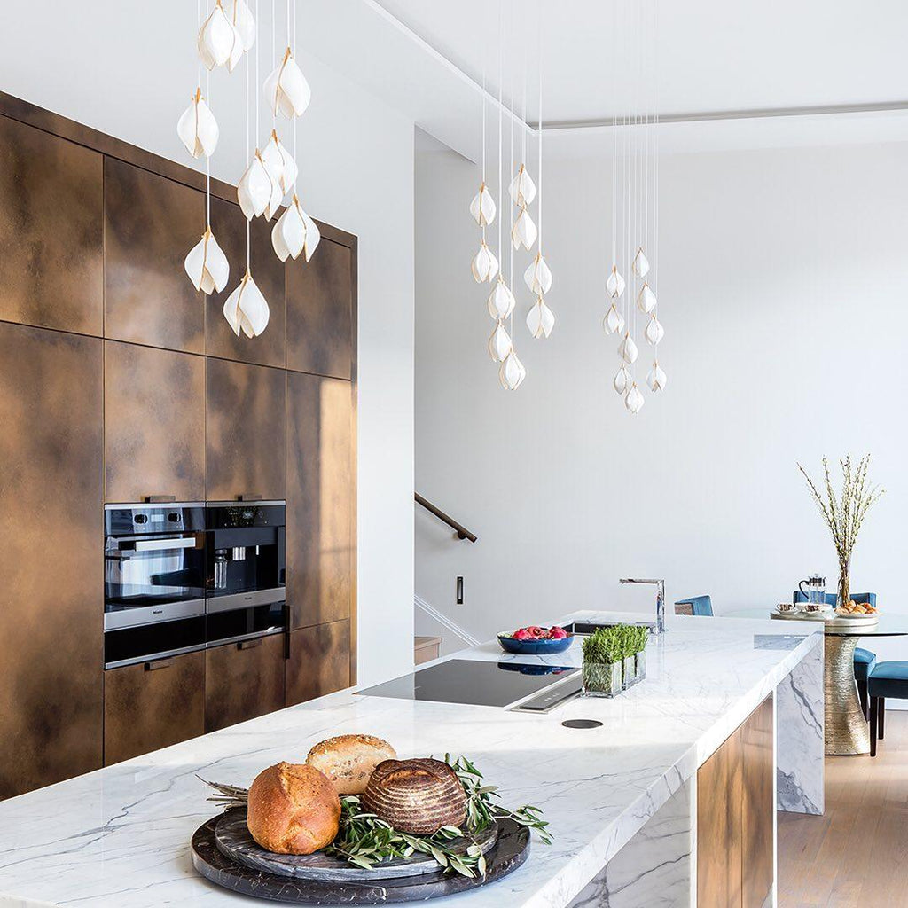 Ceramic Flower Pendant Light