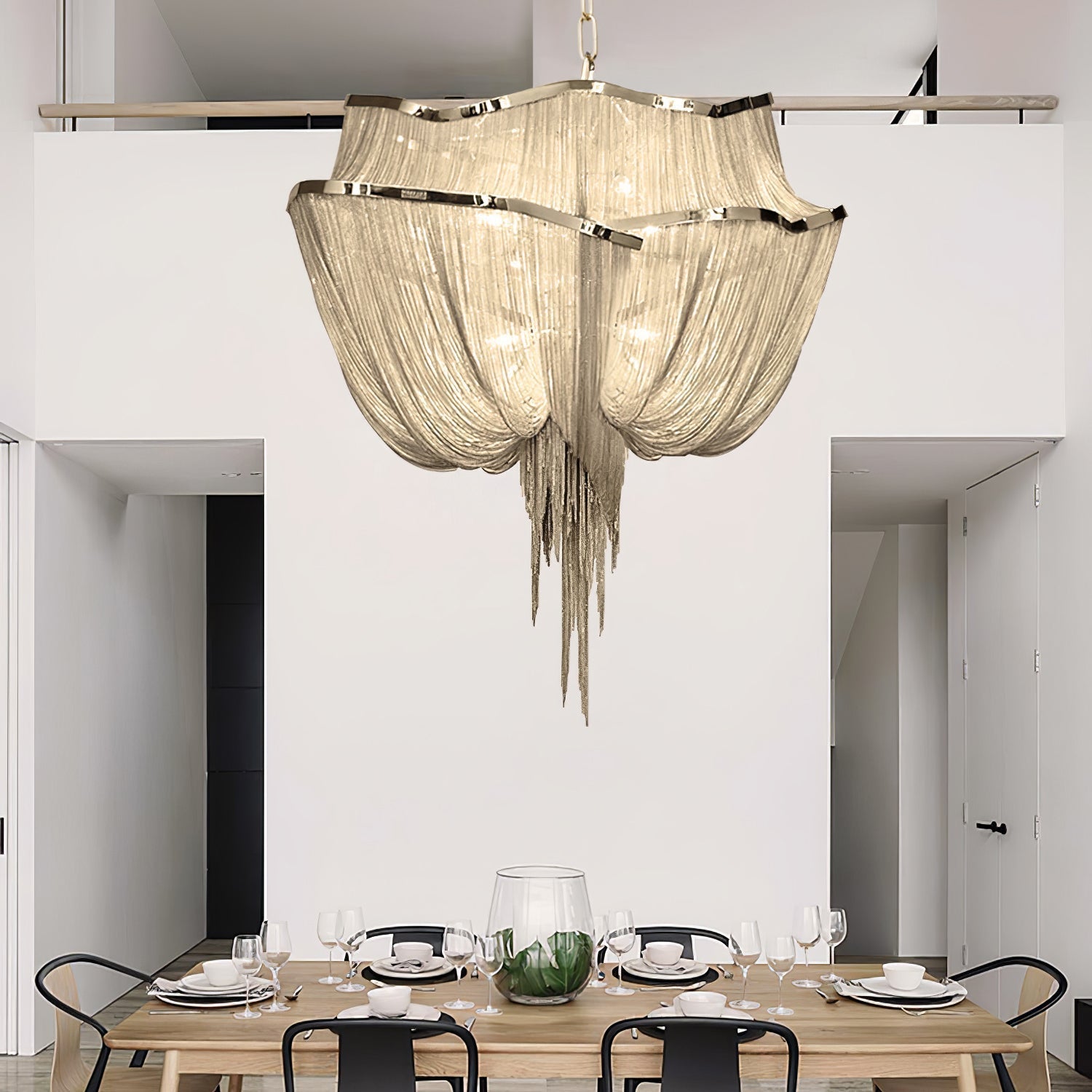 Chains Shimmering Pendant Light
