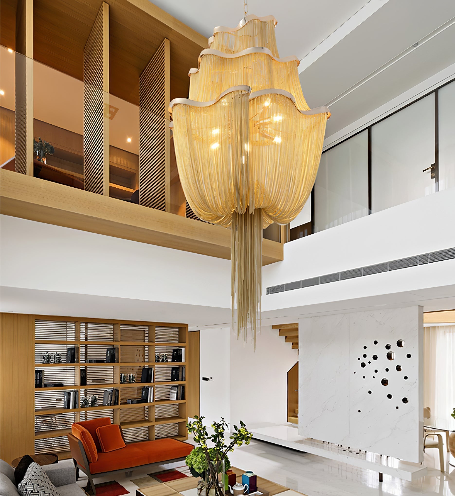 Chains Shimmering Pendant Light