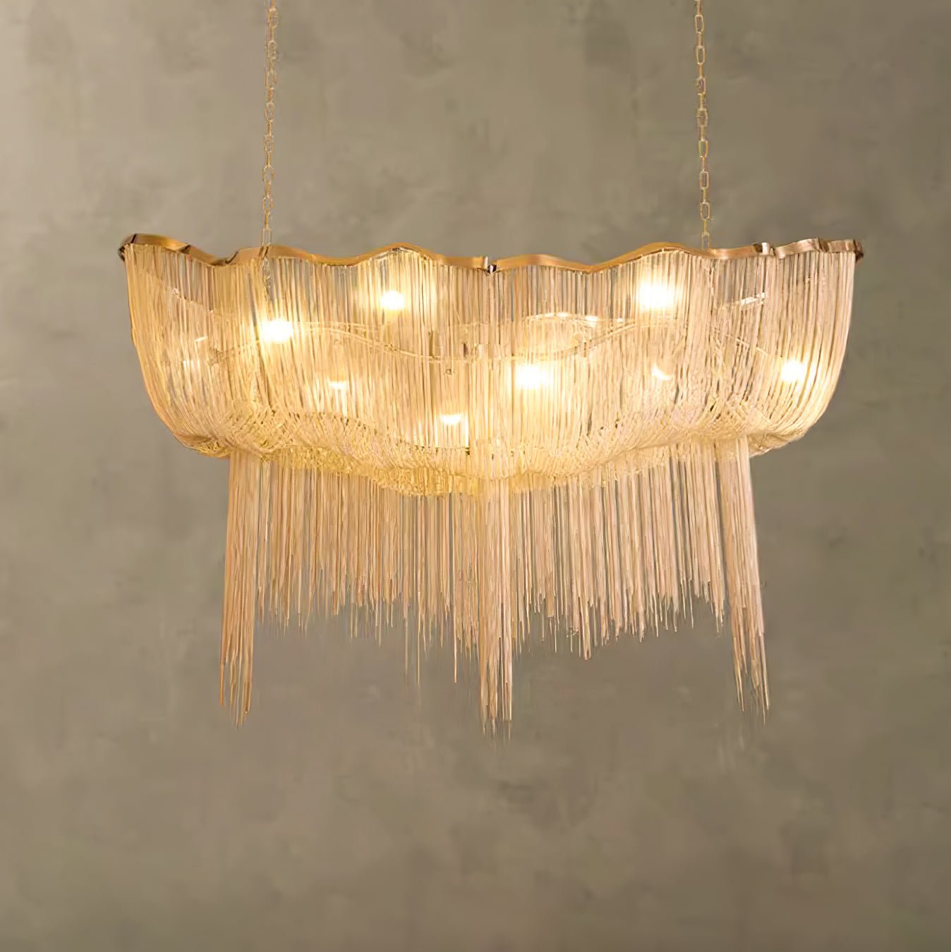 Chains Shimmering Pendant Light