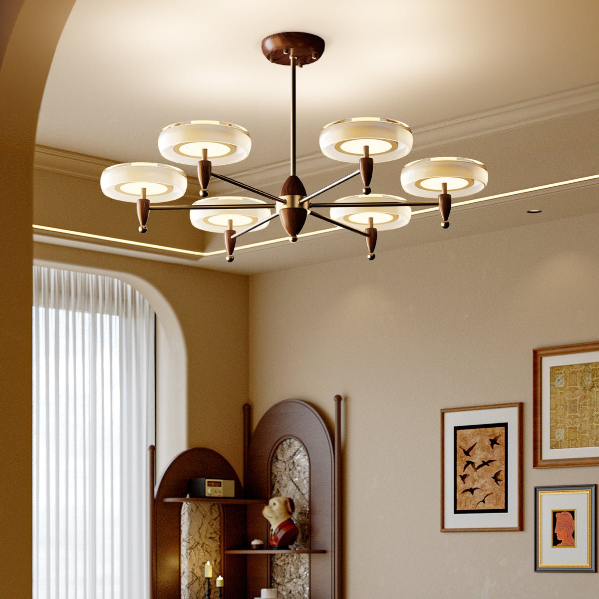 Champagne Chandelier - ZozHome