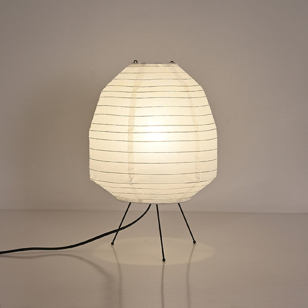 Chestnut-shaped Rice Paper Table Lamp