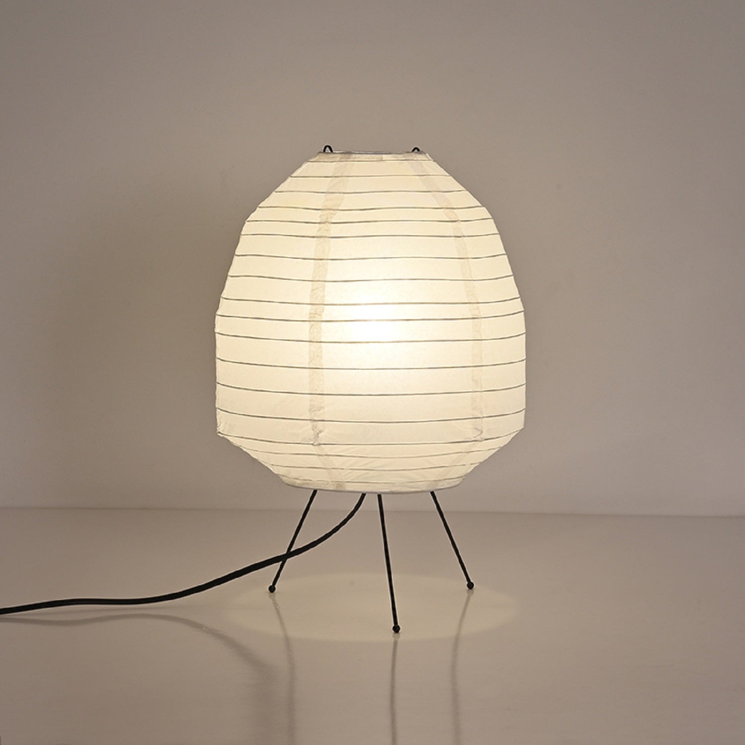 Chestnut-shaped Rice Paper Table Lamp