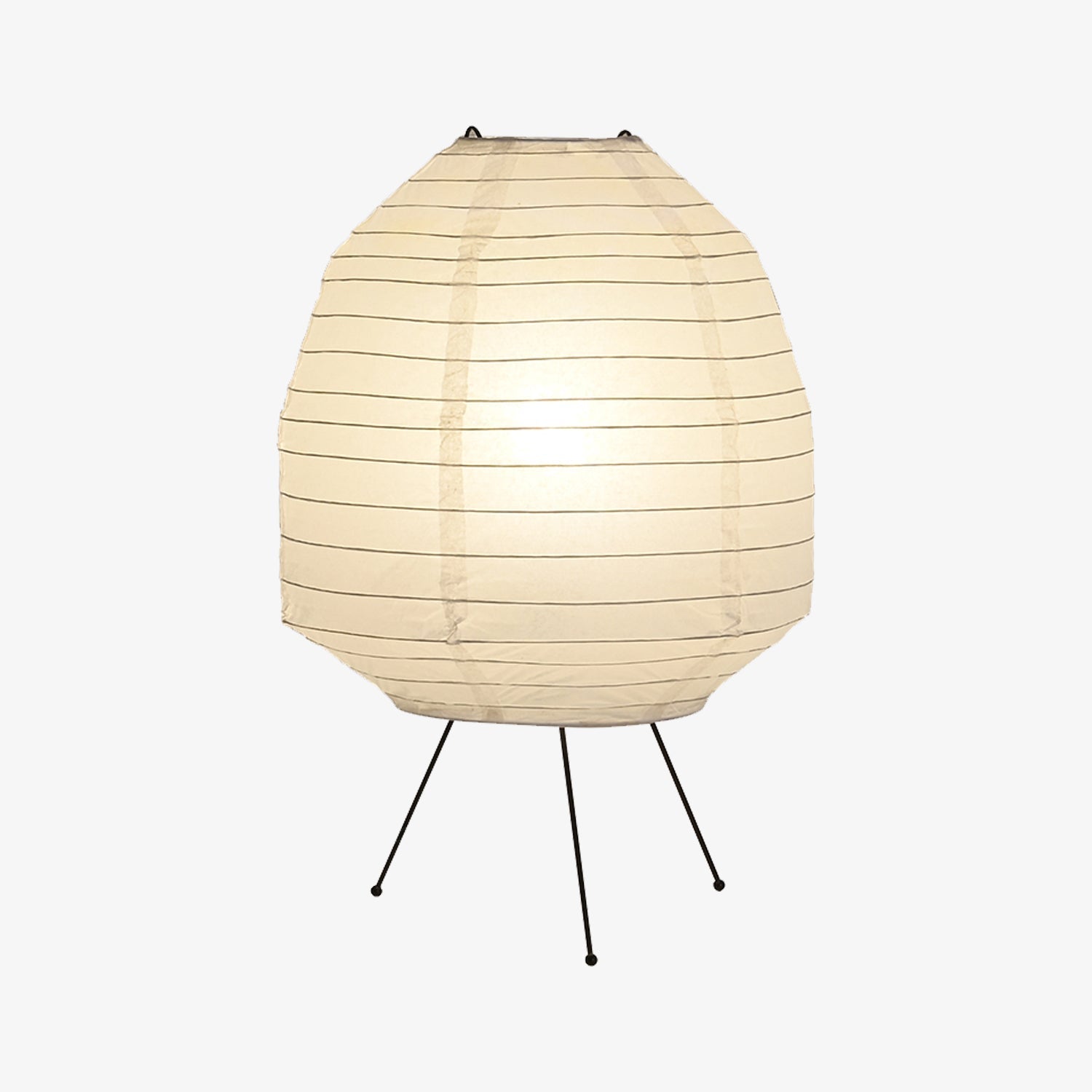 Chestnut-shaped Rice Paper Table Lamp