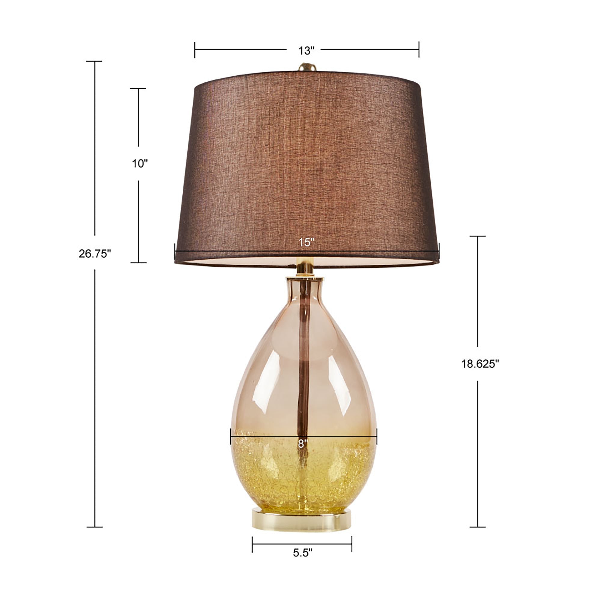 Cortina Ombre Glass Table Lamp