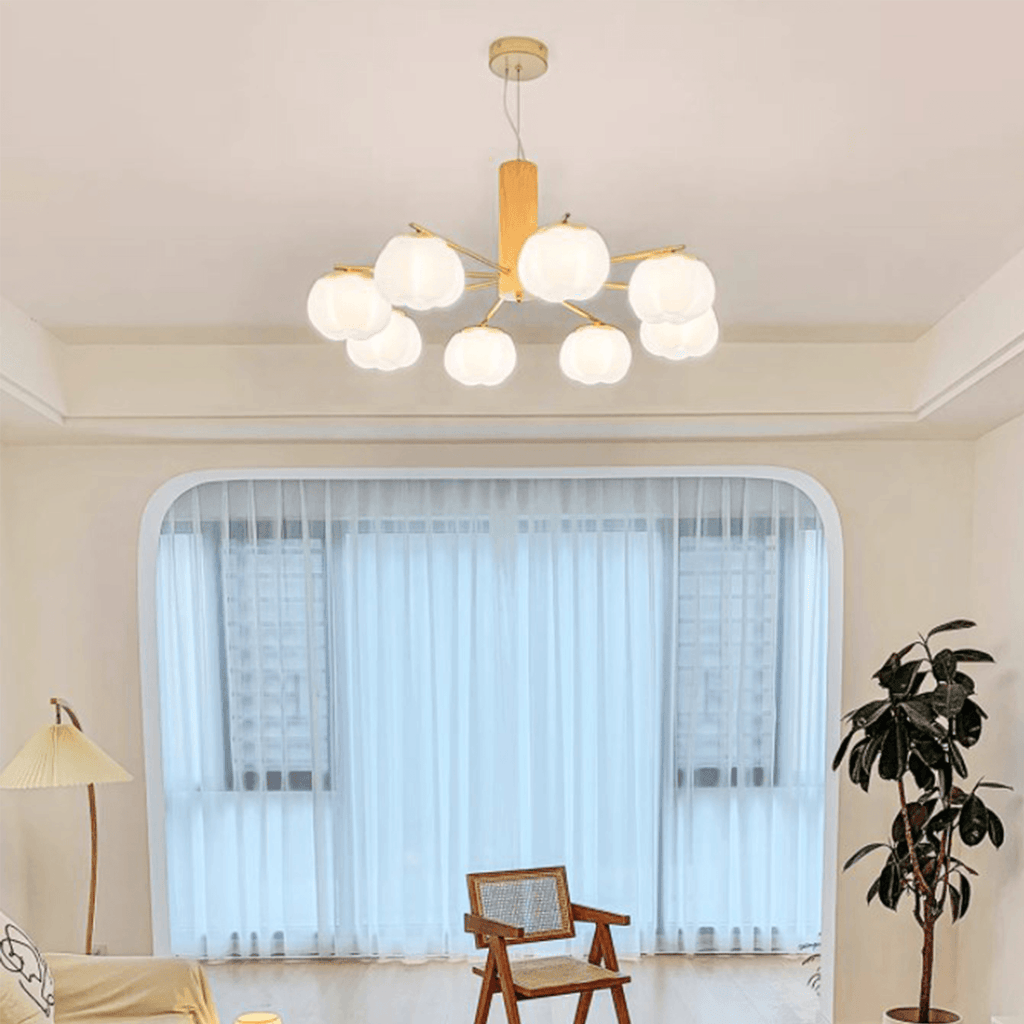 Cotton Ball Chandelier