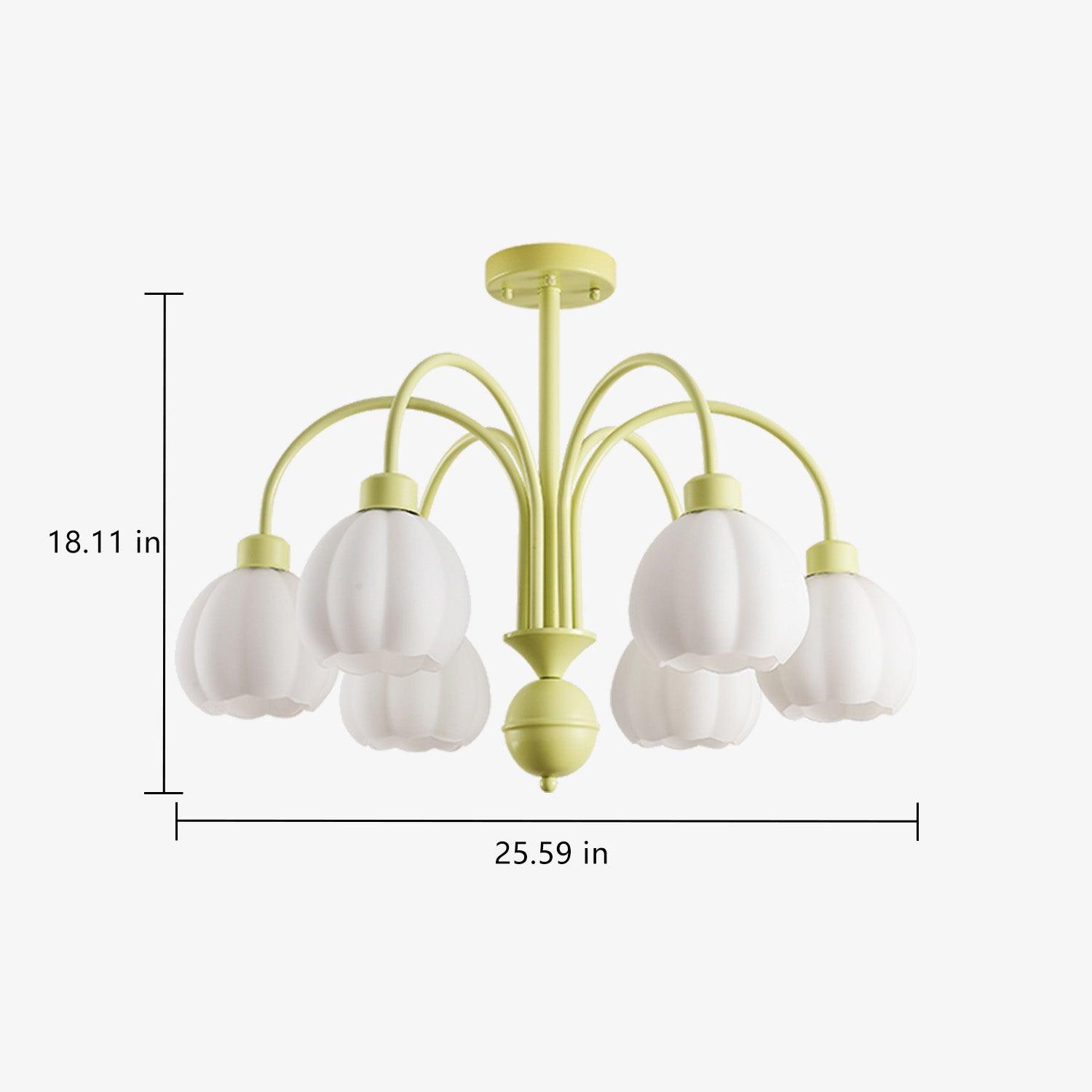 Cream Pumpkin Chandelier - ZozHome
