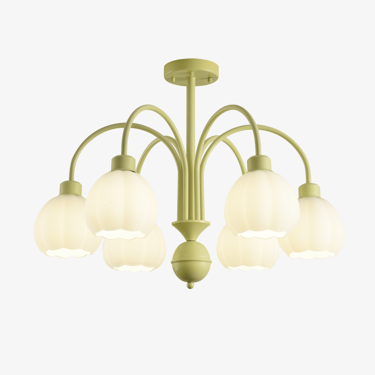 Cream Pumpkin Chandelier