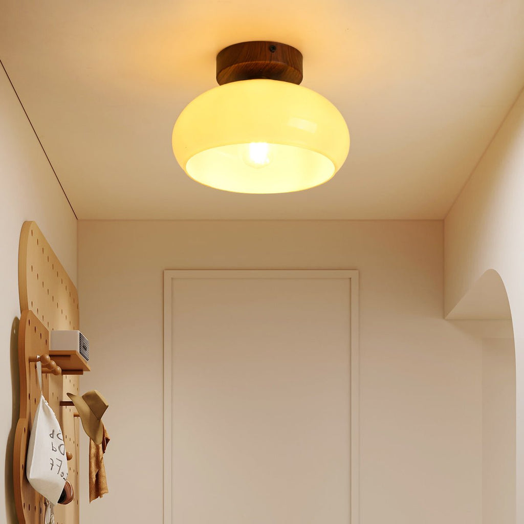 Cream Yellow Ceiling Light