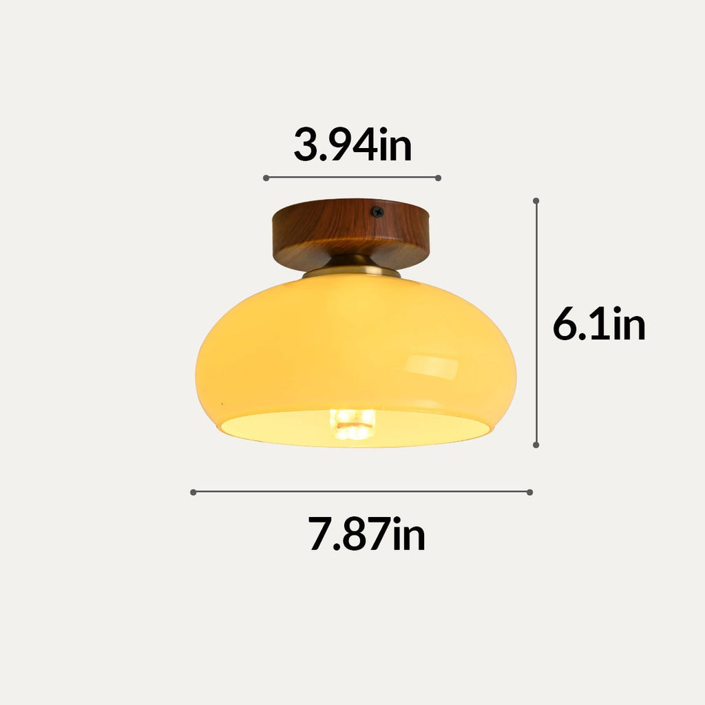 Cream Yellow Ceiling Light