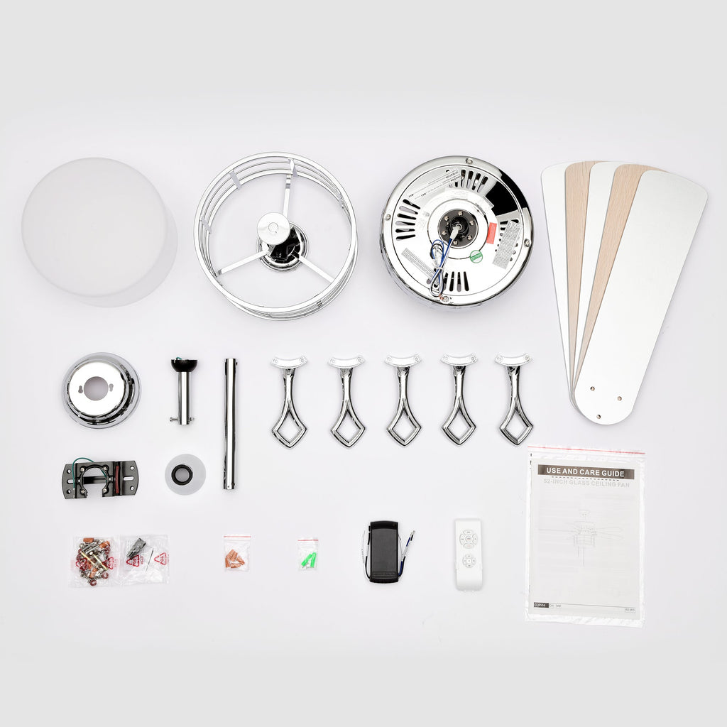 Crystal Breeze Ceiling Fan Light