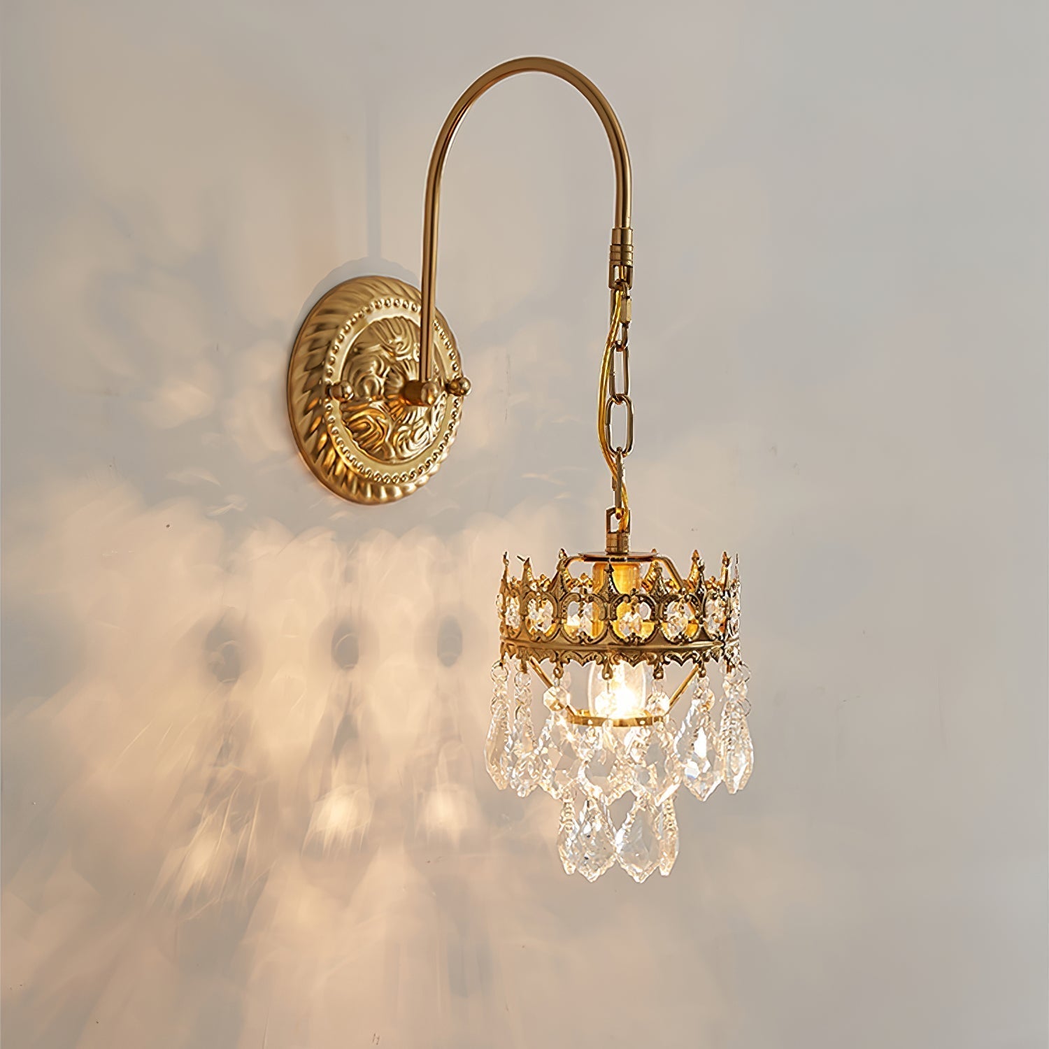 Crystal Crown Sconce - ZozHome