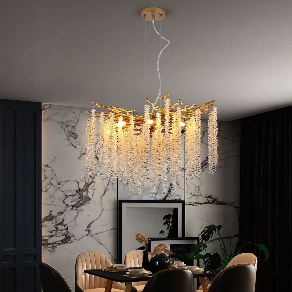 Crystal Raindrop Chandelier