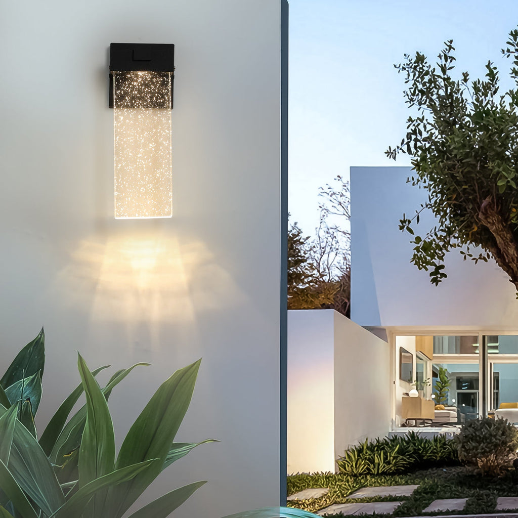 CrystalGlow Outdoor LED Wall Lamps