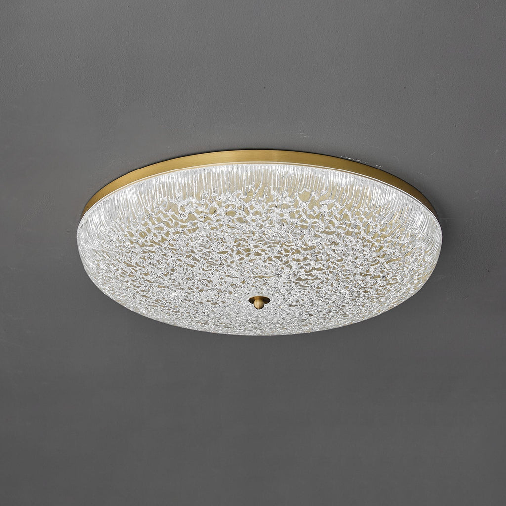 Crystalline Round Ceiling Lamp