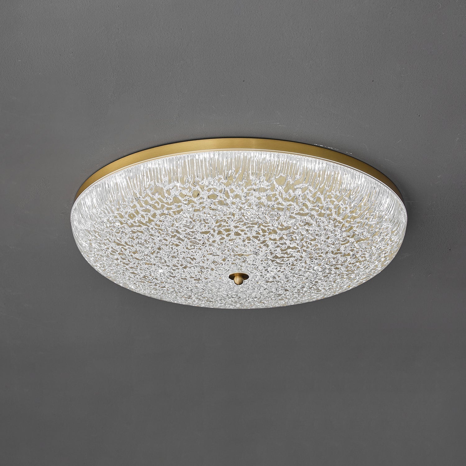 Crystalline Round Ceiling Lamp
