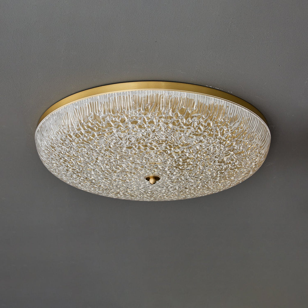 Crystalline Round Ceiling Lamp