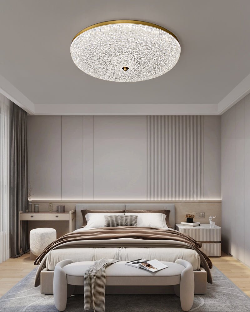 Crystalline Round Ceiling Lamp