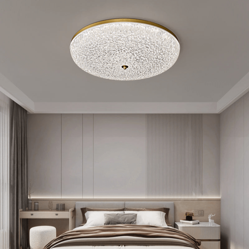 Crystalline Round Ceiling Lamp
