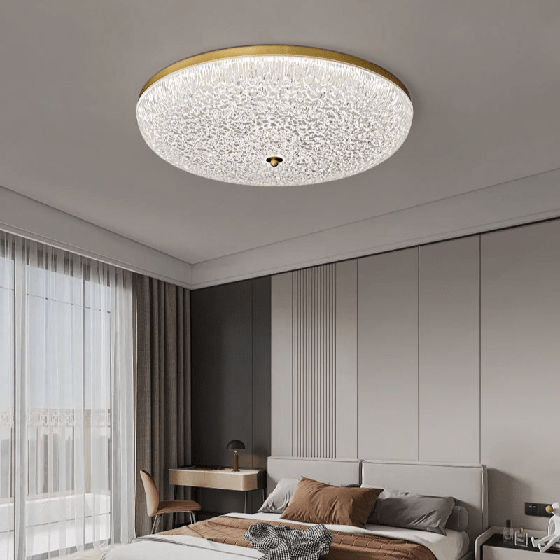 Crystalline Round Ceiling Lamp