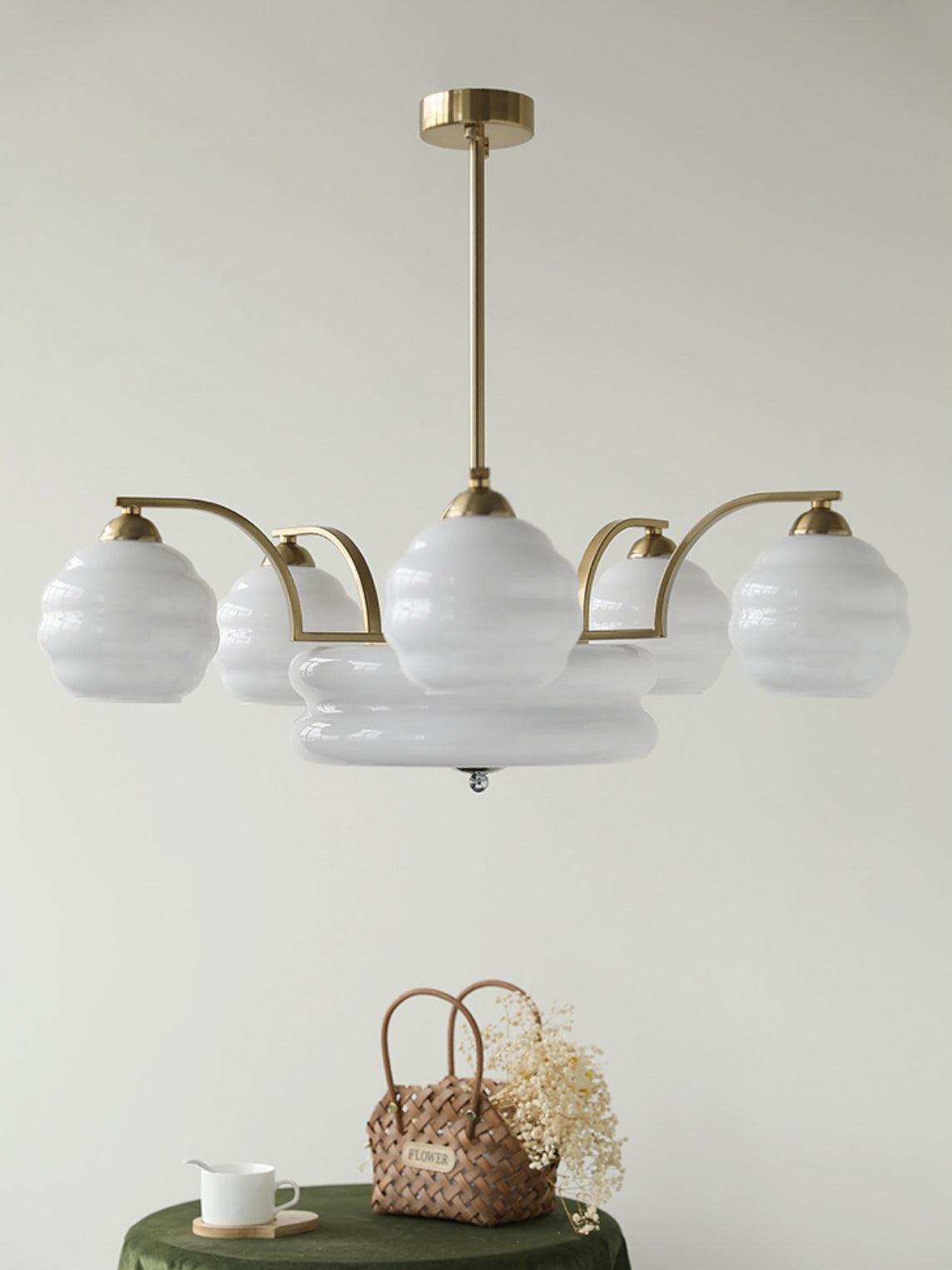 Curved Retro Chandelier