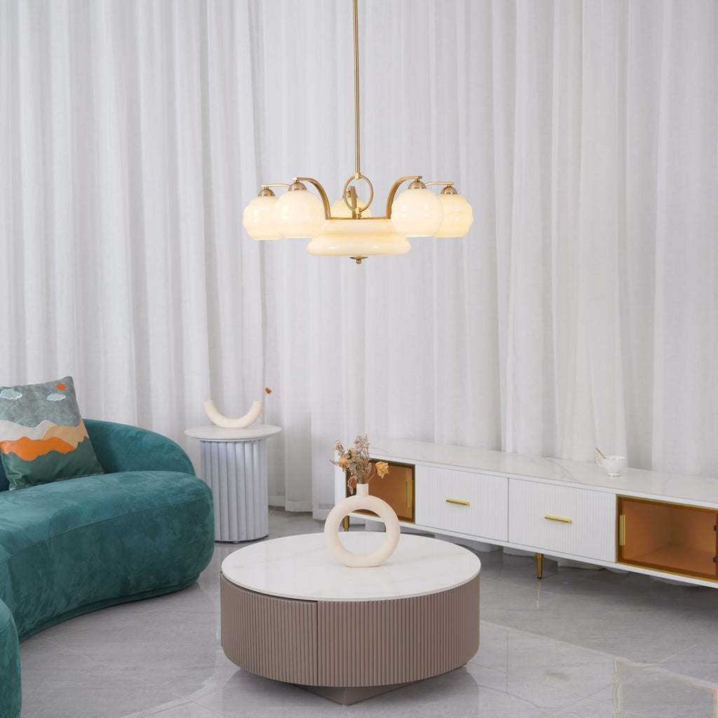 Curved Retro Chandelier