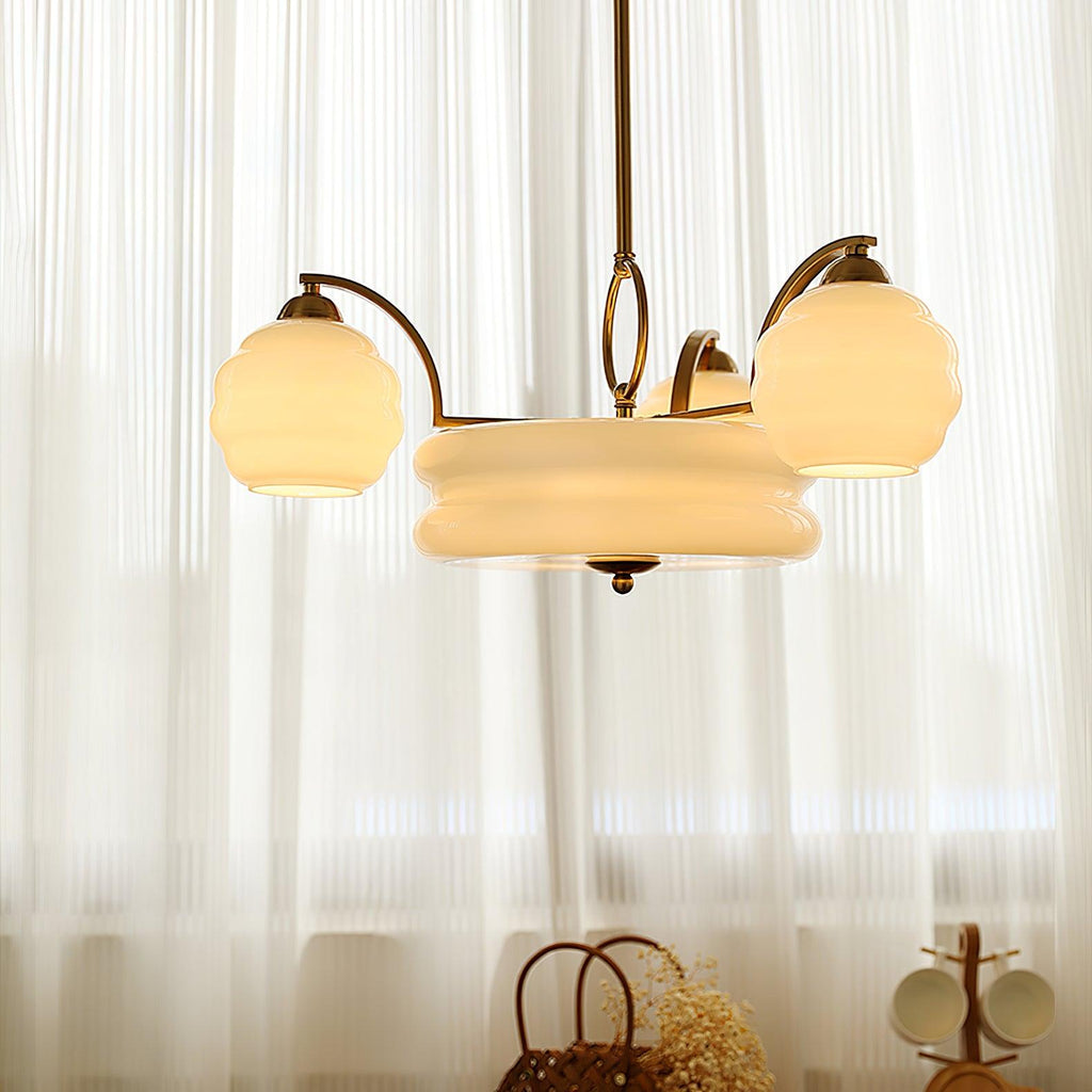 Curved Retro Chandelier