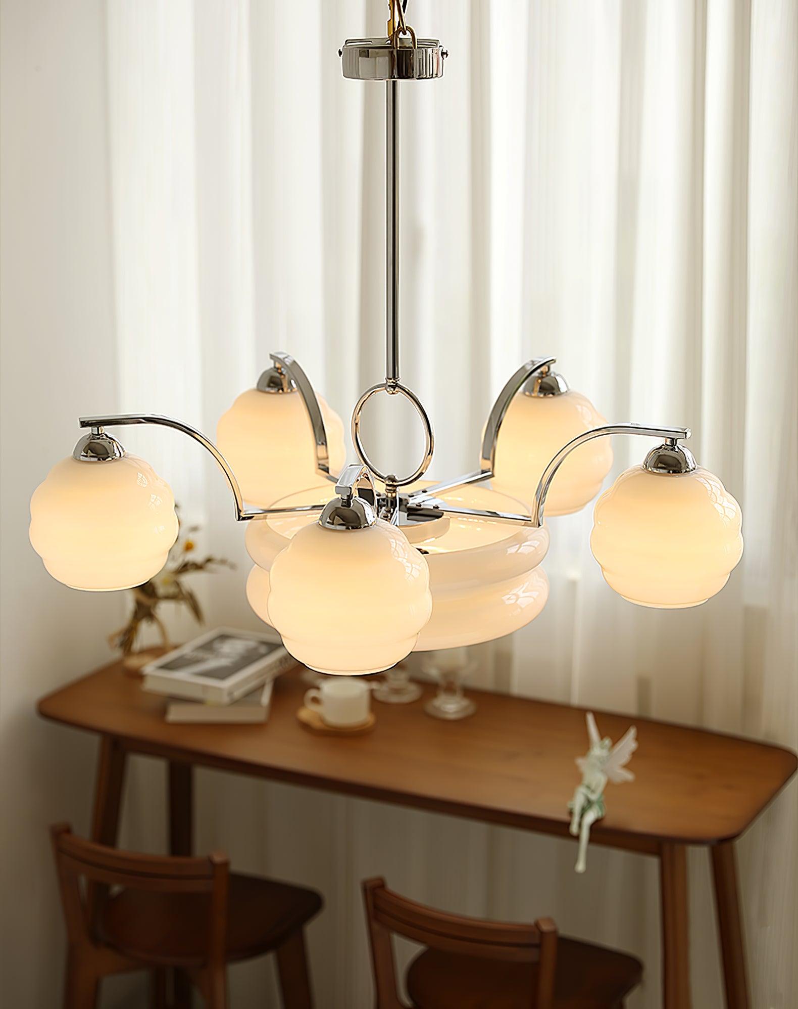 Curved Retro Chandelier