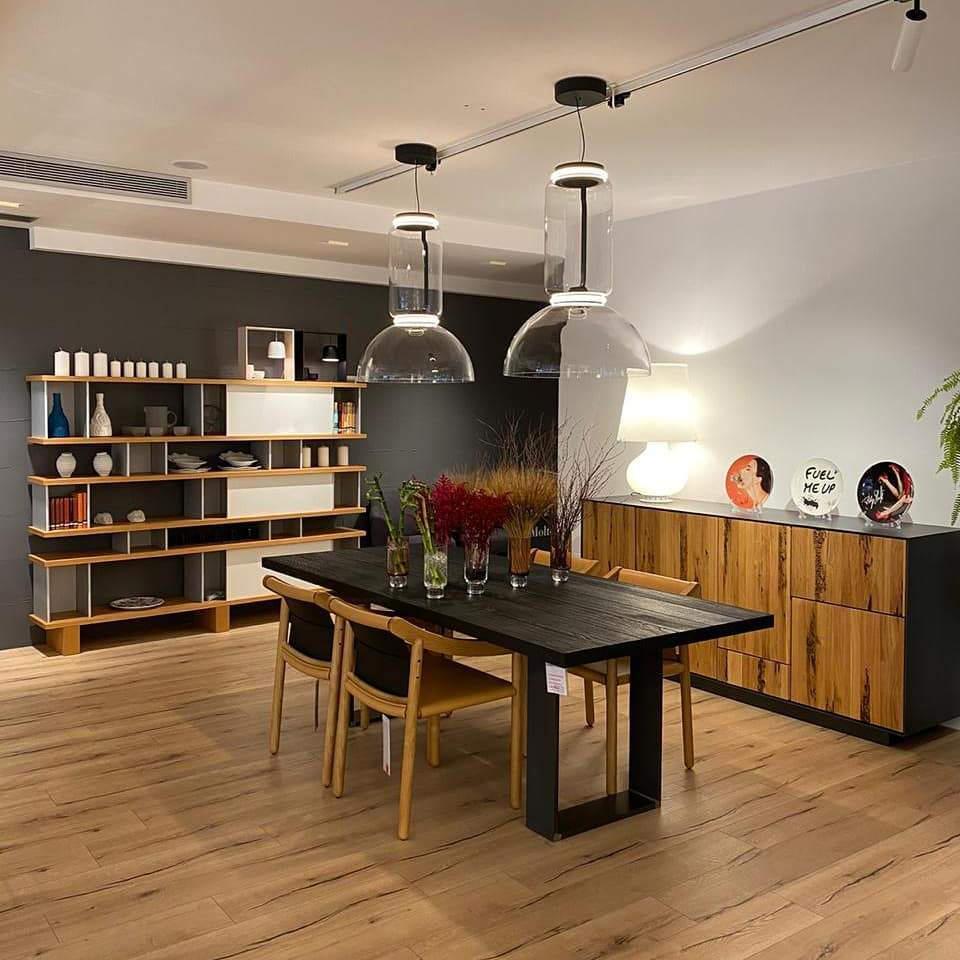 Cylindrical Clear Glass Chandelier