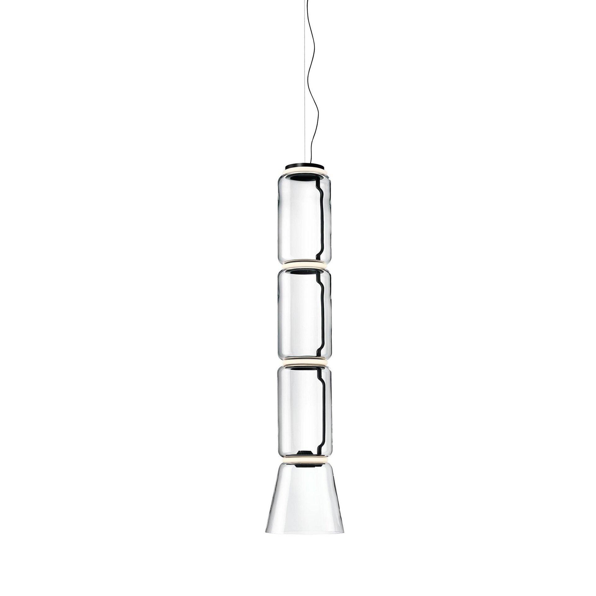 Cylindrical Clear Glass Chandelier - ZozHome