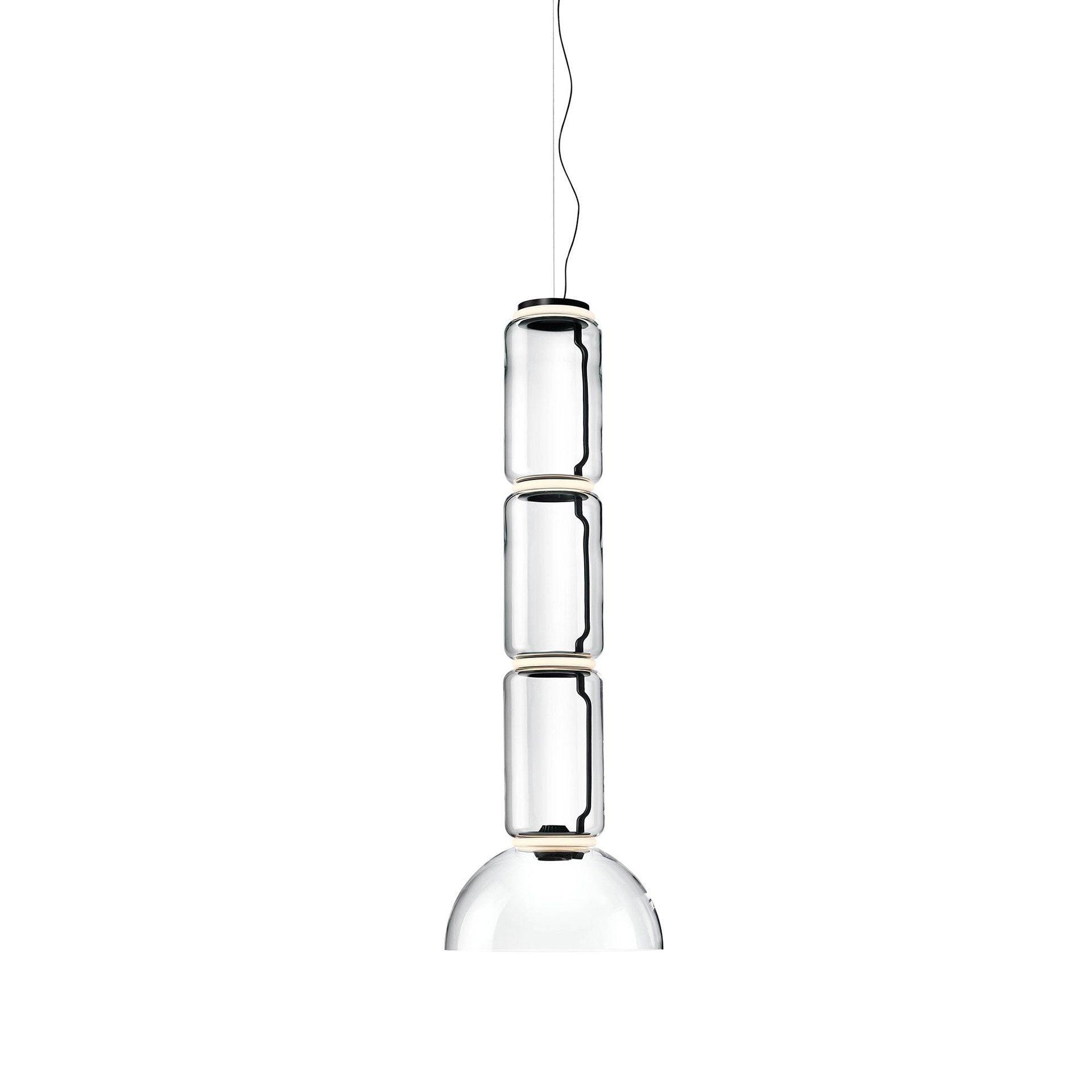 Cylindrical Clear Glass Chandelier - ZozHome