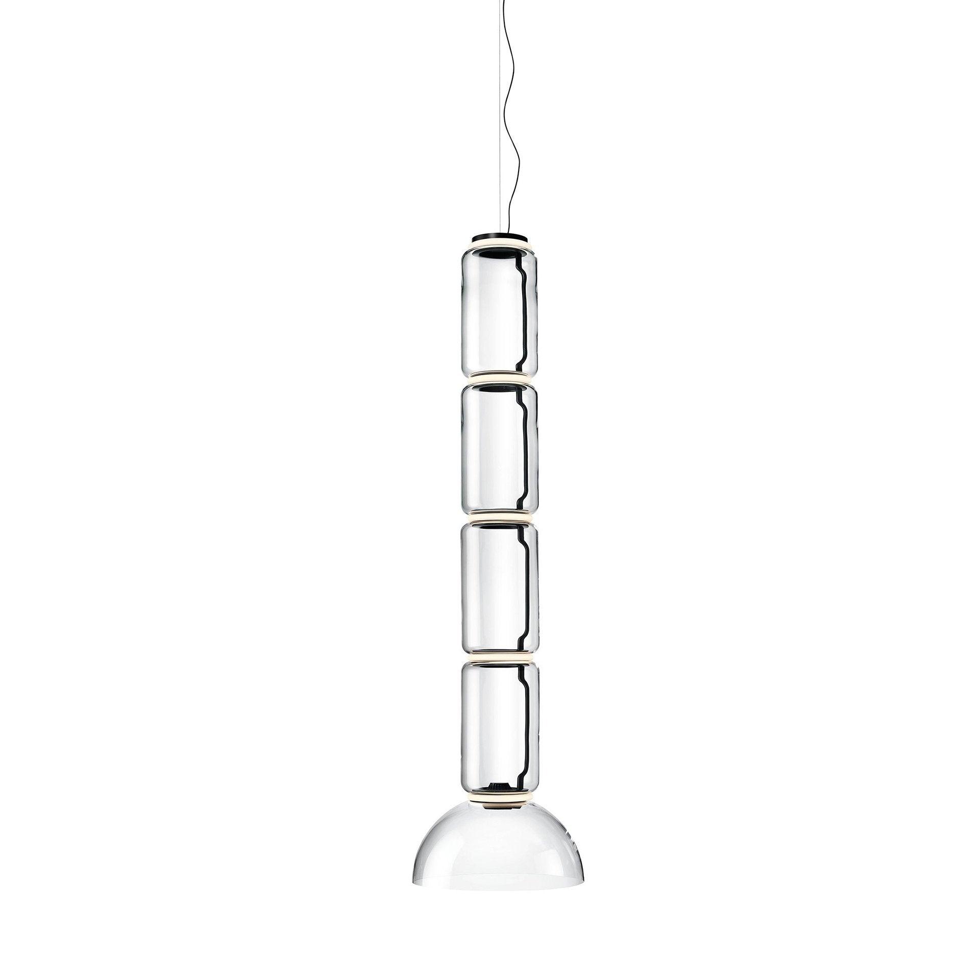 Cylindrical Clear Glass Chandelier - ZozHome