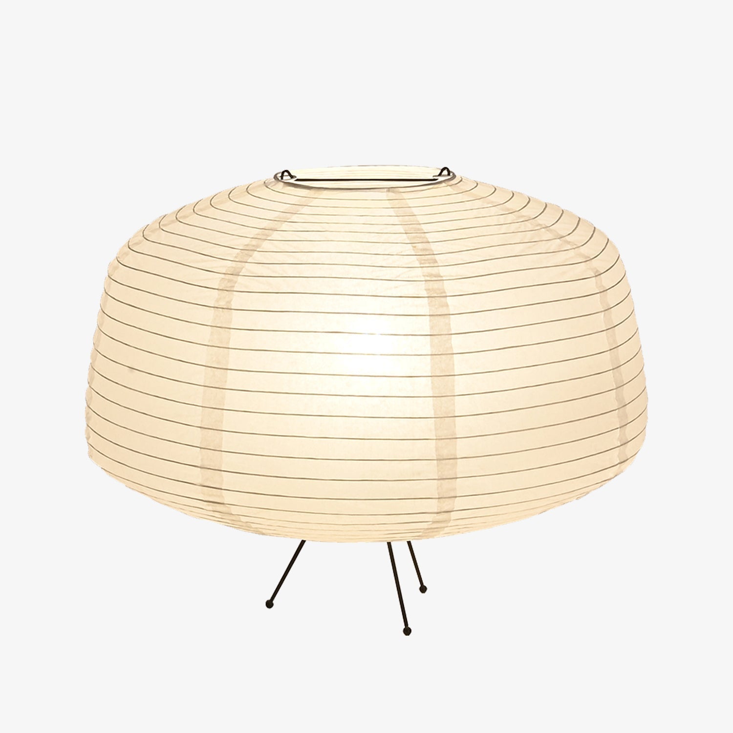 Cylindrical Rice Paper Table Lamp