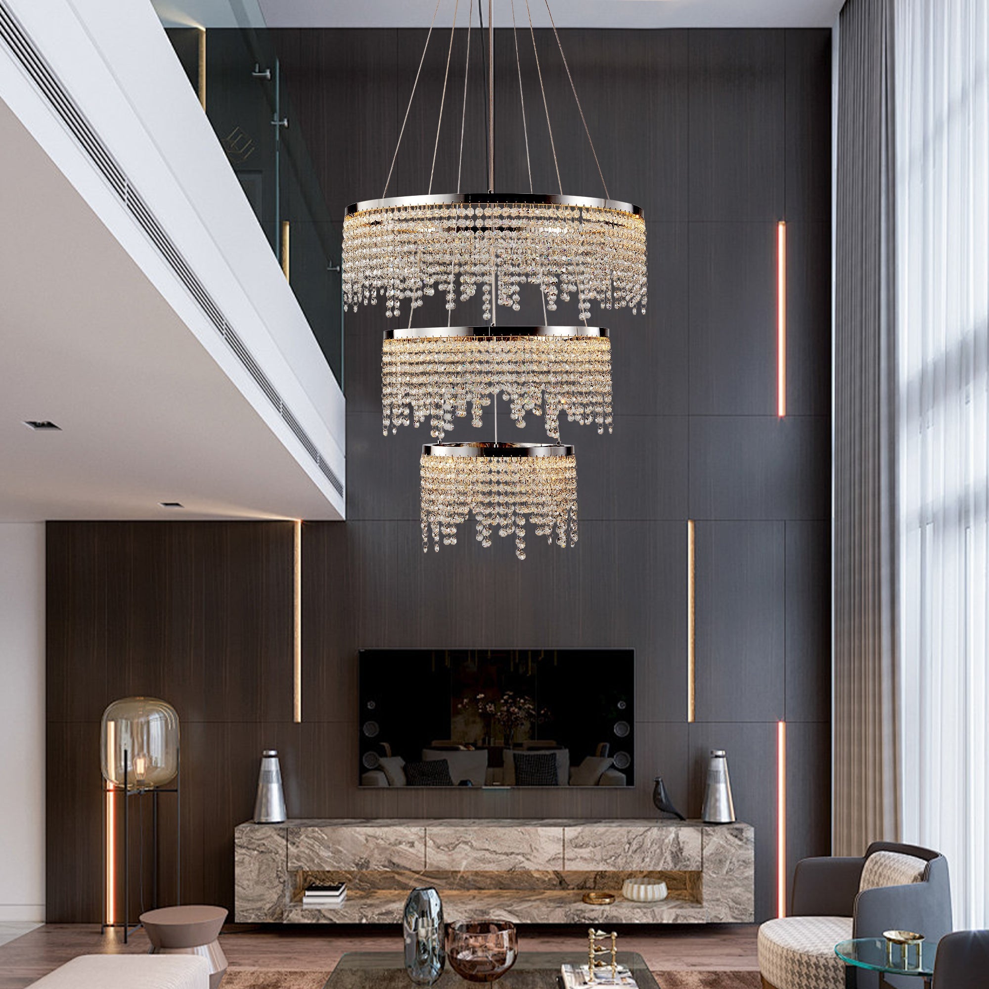 Diamond Rain Chandelier