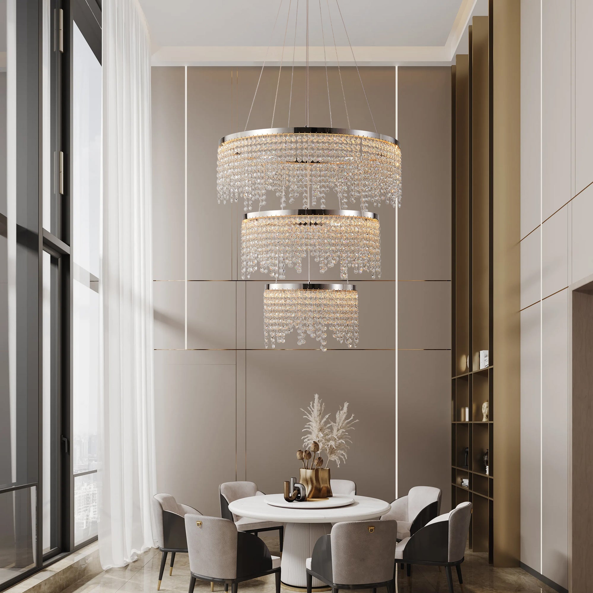 Diamond Rain Chandelier