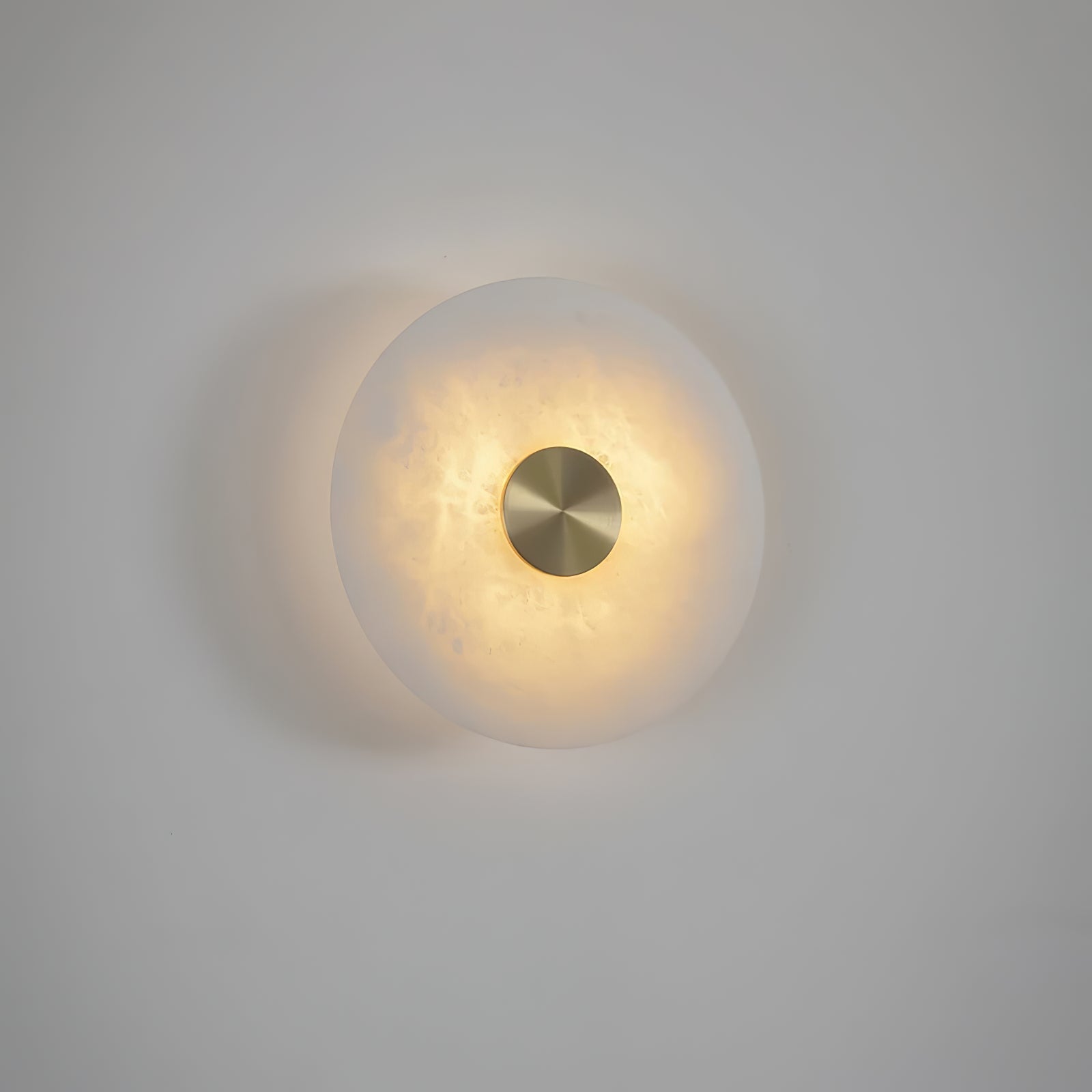 Disc Shaped Alabaster Wall Light - ZozHome