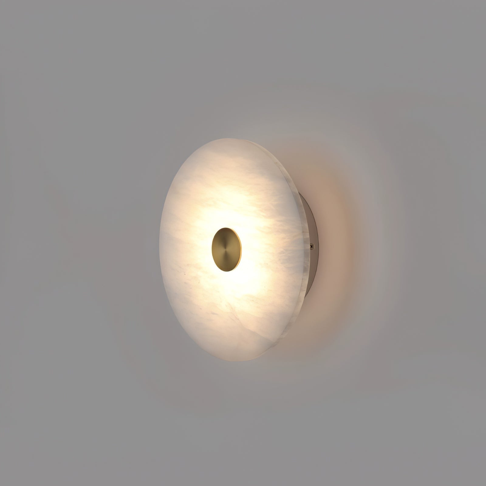 Disc Shaped Alabaster Wall Light - ZozHome