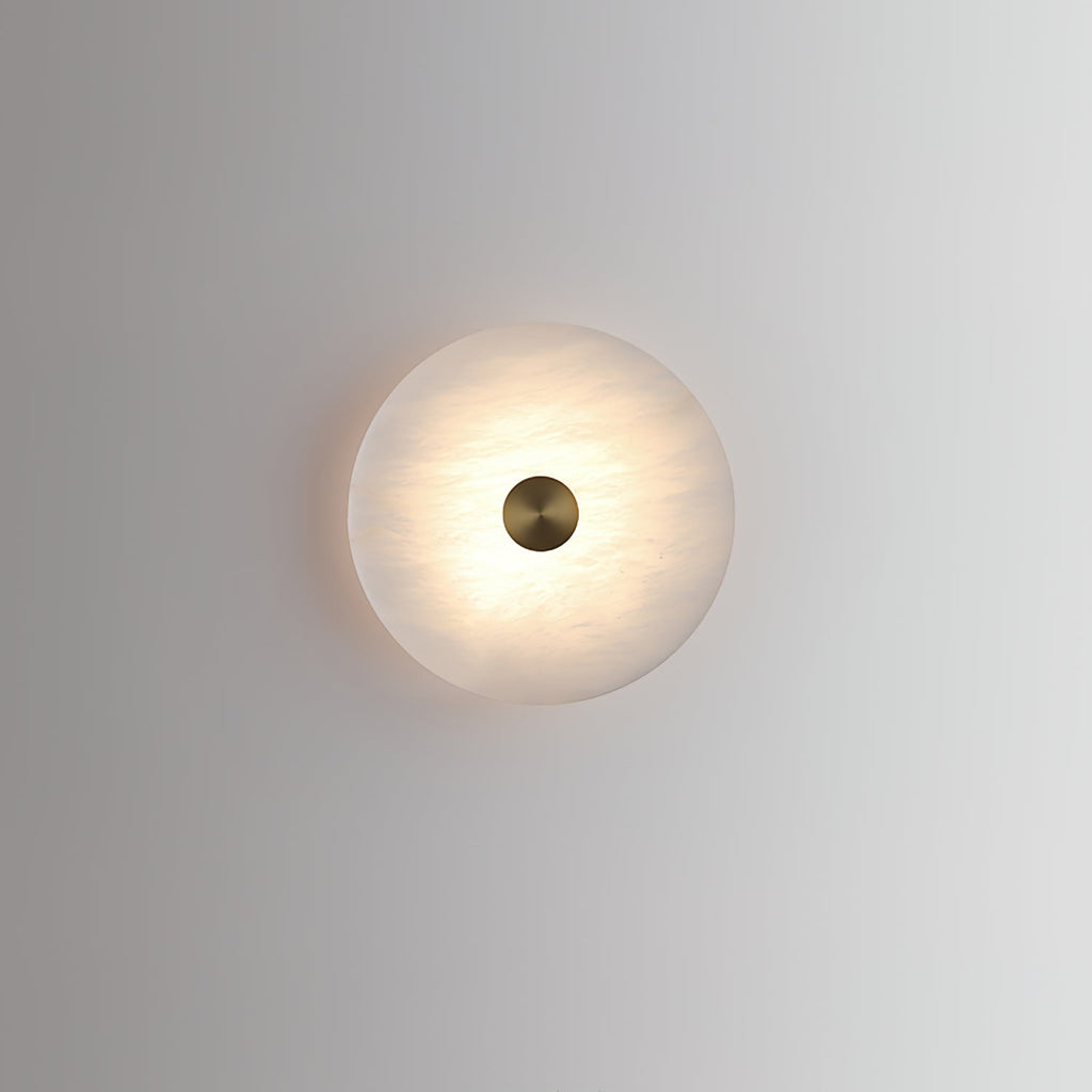 Disc Shaped Alabaster Wall Light - ZozHome