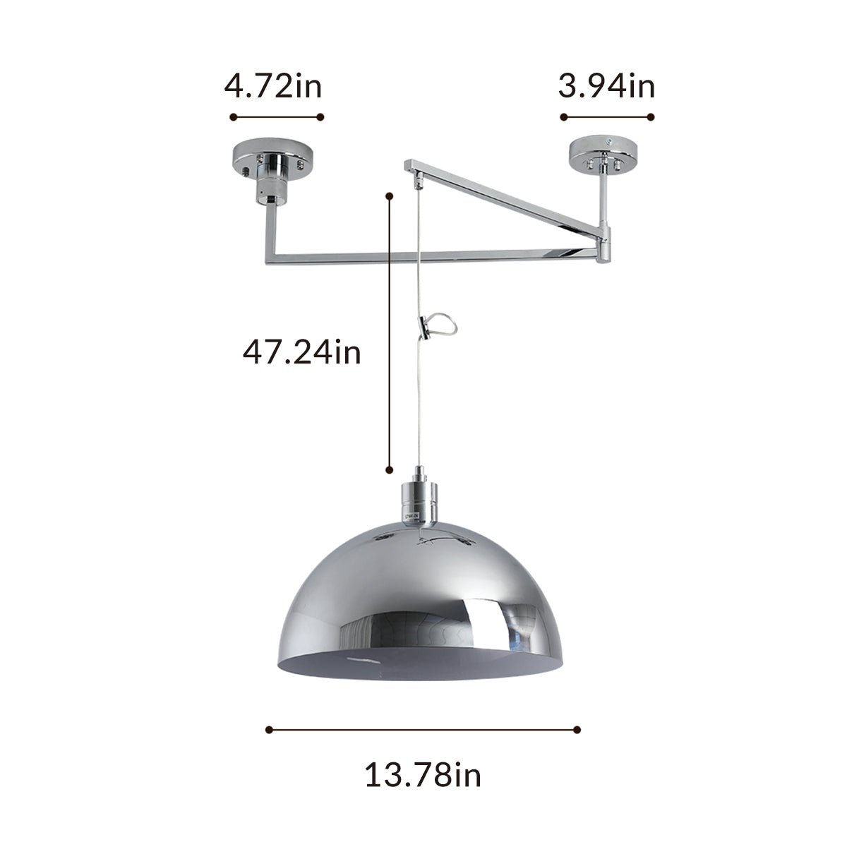 Drifting Cloud Swing Arm Pendant Light