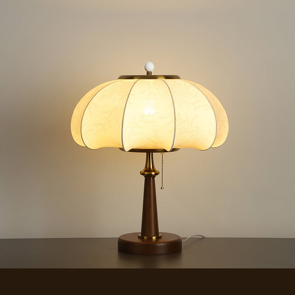 Ebony Haven Walnut Table Lamp