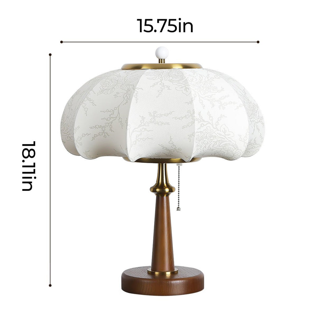 Ebony Haven Walnut Table Lamp