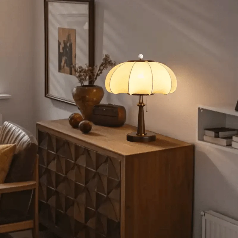 Ebony Haven Walnut Table Lamp