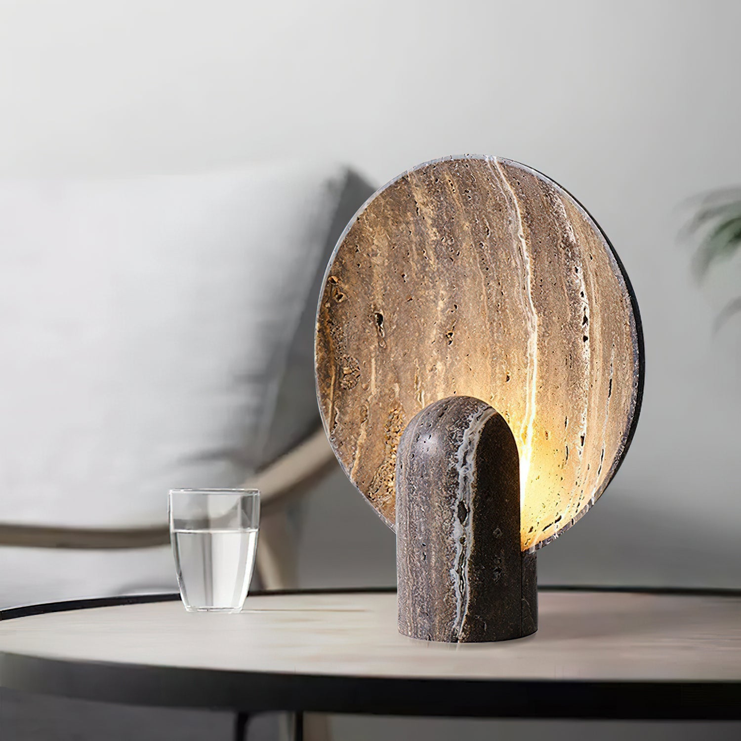 Eclipse Stone Table Lamp - ZozHome