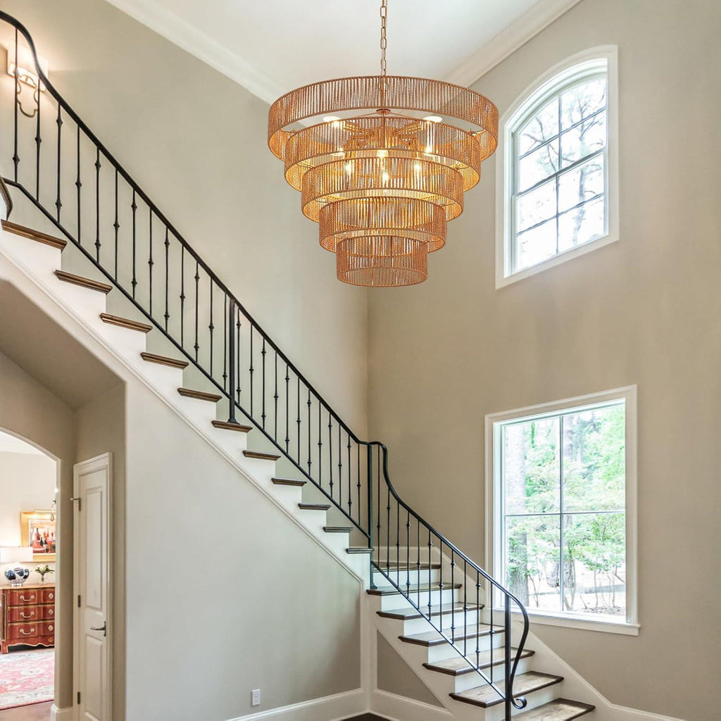 Eden Glow Rattan Woven Pendant Light