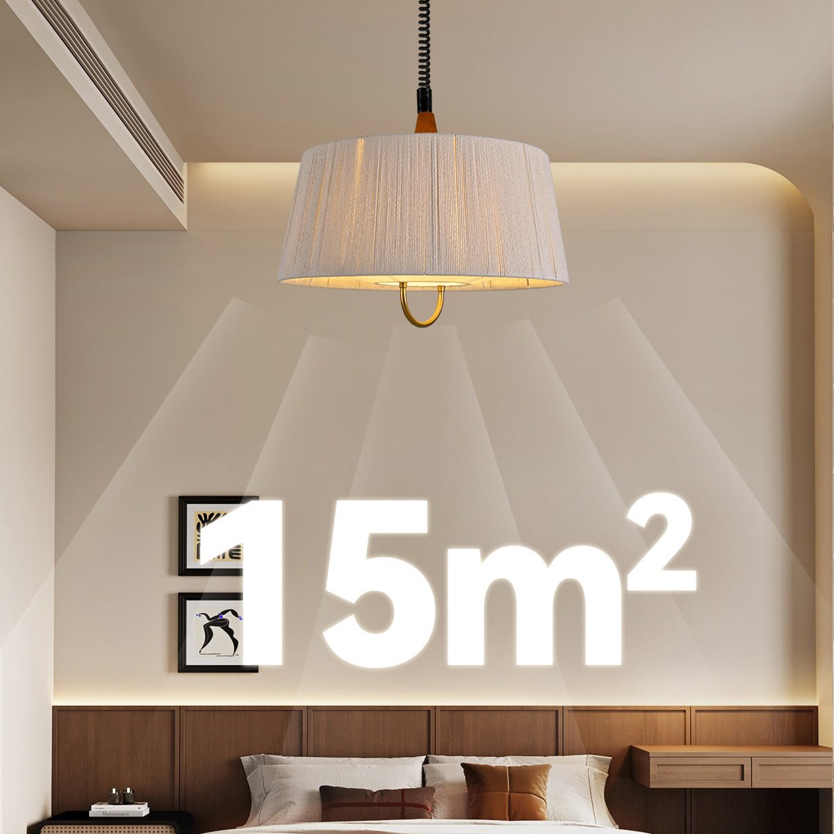 Elegant Fabric Pendant Light