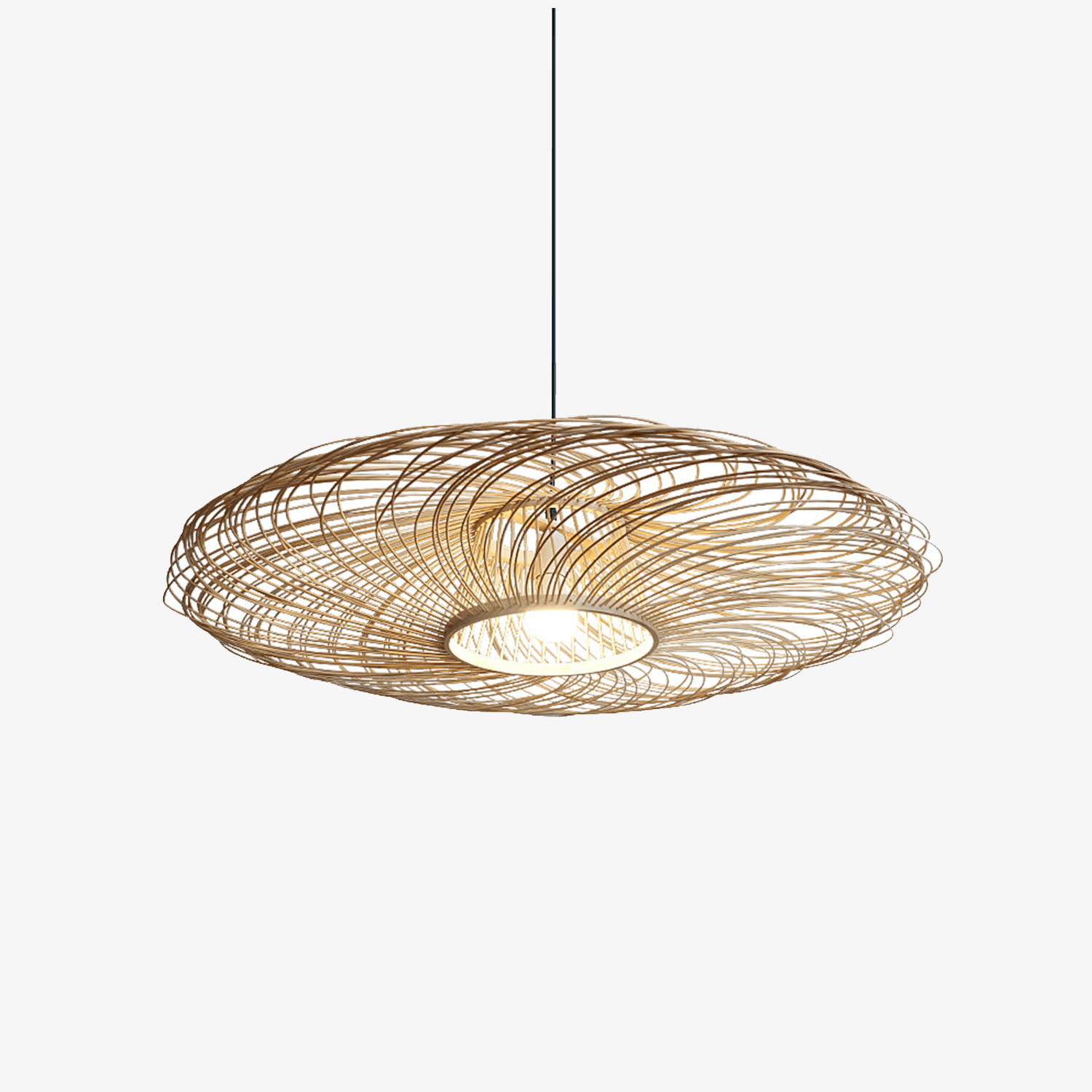 Elegant Rattan Woven Pendant Light