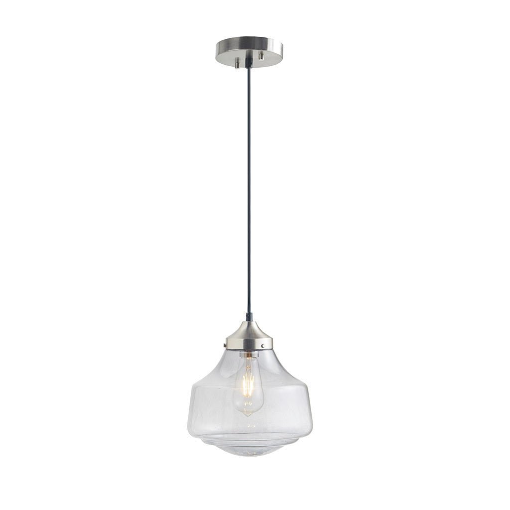 Elm Bell-Shaped Glass Pendant Light