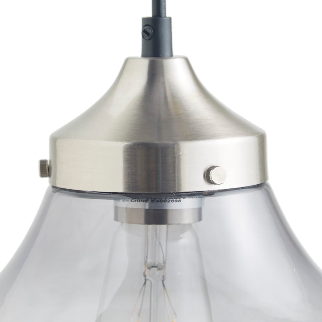 Elm Bell-Shaped Glass Pendant Light